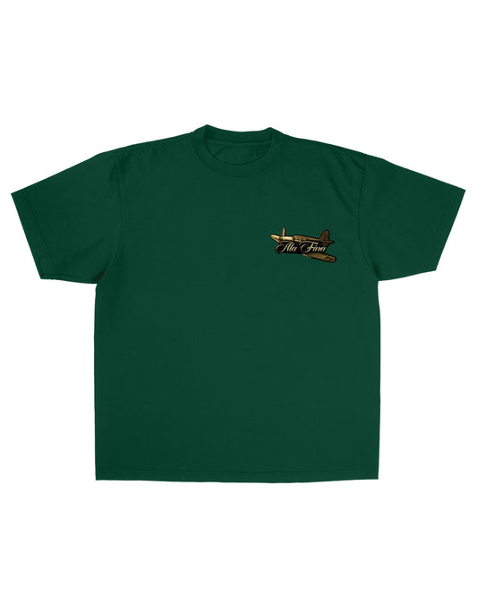 Green Ala Fina Tee – Emerald Gold Edition